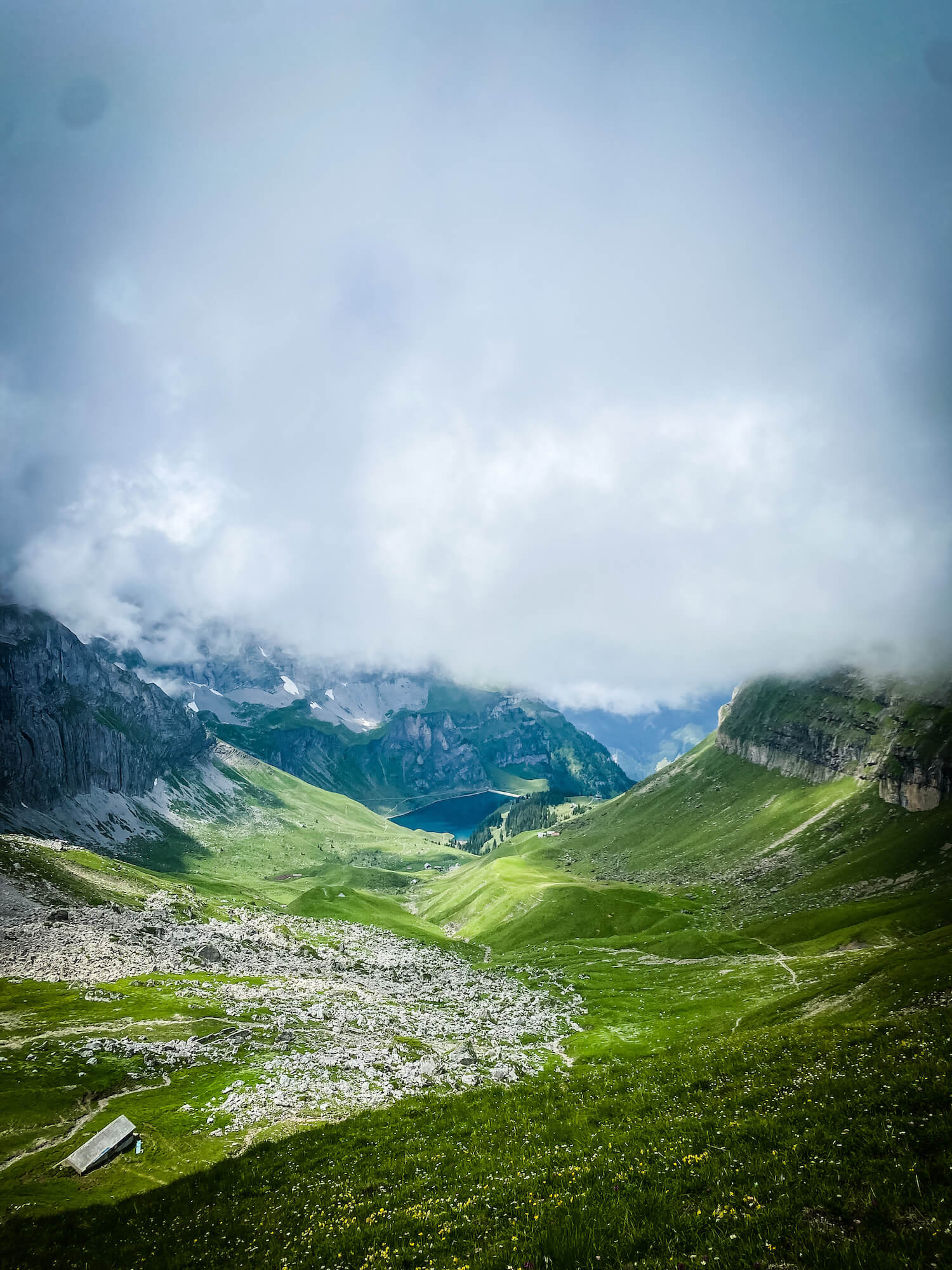Bannalpsee auf der Walenstock-Loop Trailrunning-Runde bei Engelberg